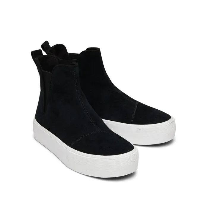 Toms Sneakers Fenix Platform Chelsea Sneaker Black Suede 8211 Women Toms Sneakers Fenix Platform Chelsea Sneaker Black Suede 8211 Women