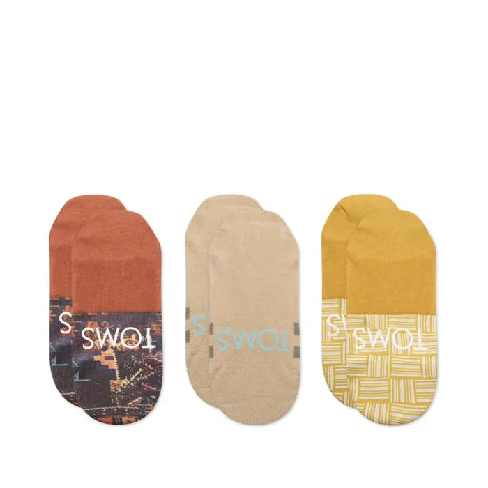 Toms Socks Classic No Show Socks 3 Pack Boho Woven 8211 Gear Toms Socks Classic No Show Socks 3 Pack Boho Woven 8211 Gear