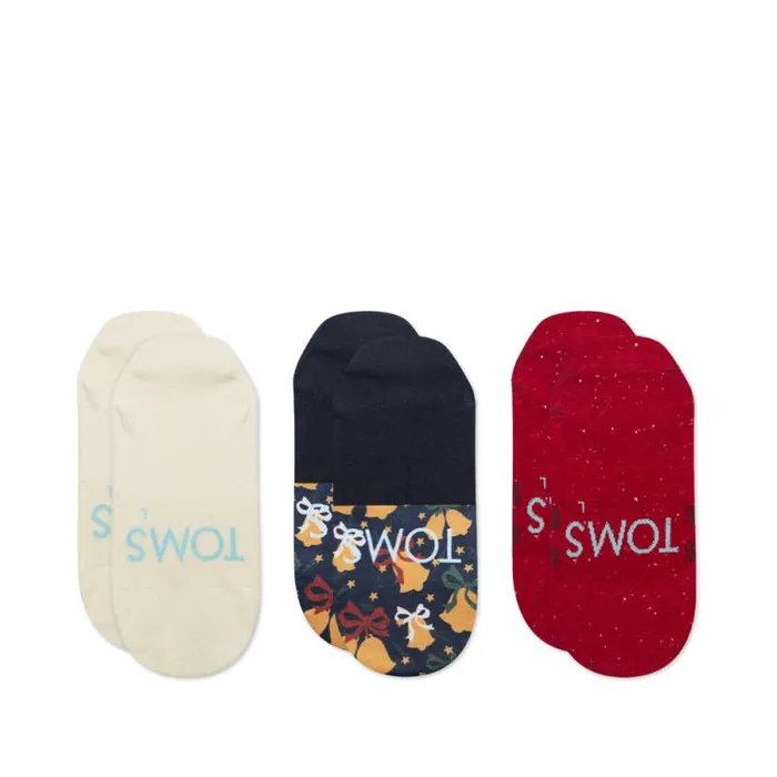 Toms Socks Classic No Show Socks 3 Pack Reindeer 8211 Gear