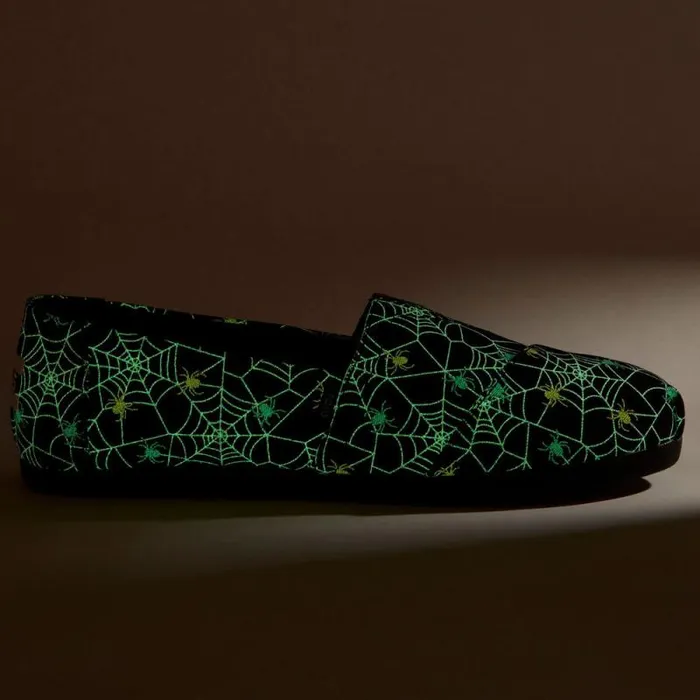 Toms TOMS Classics Alpargata Cloudbound Black Glow In The Dark Spiders 8211 Women