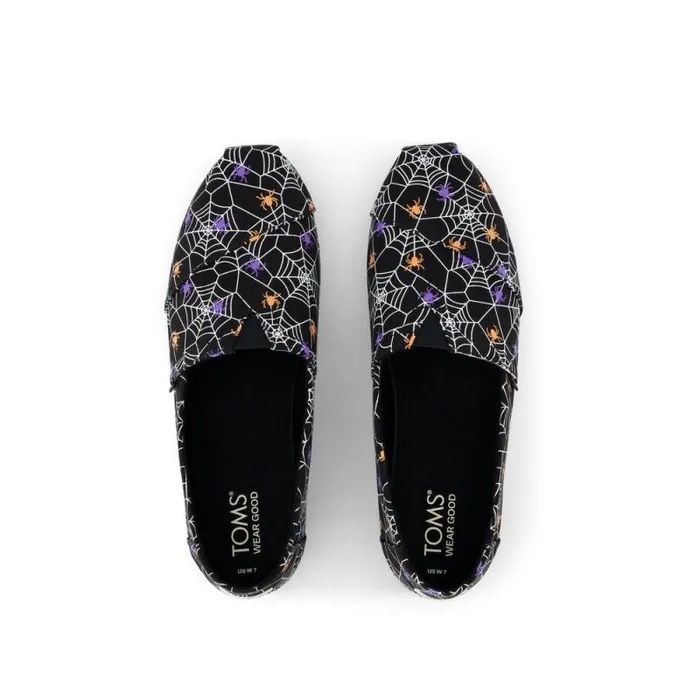 Toms TOMS Classics Alpargata Cloudbound Black Glow In The Dark Spiders 8211 Women