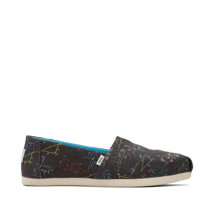 Toms TOMS Classics Alpargata Cloudbound Black With Math Print 8211 Women