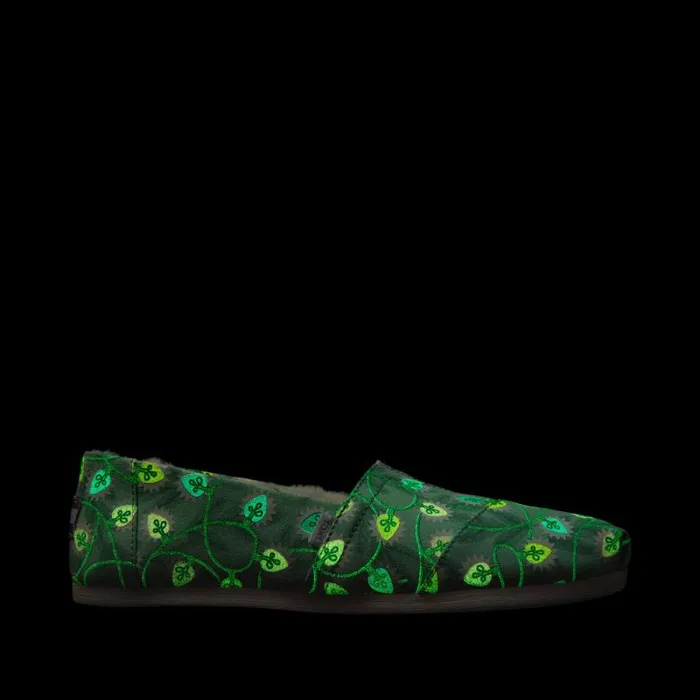 Toms TOMS Classics Alpargata Cloudbound Cozy Wintergreen Glow In The Dark Tree Lights 8211 Women