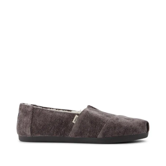 Toms TOMS Classics Alpargata Cloudbound Dark Grey Cozy Corduroy 8211 Women