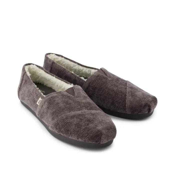 Toms TOMS Classics Alpargata Cloudbound Dark Grey Cozy Corduroy 8211 Women Toms TOMS Classics Alpargata Cloudbound Dark Grey Cozy Corduroy 8211 Women