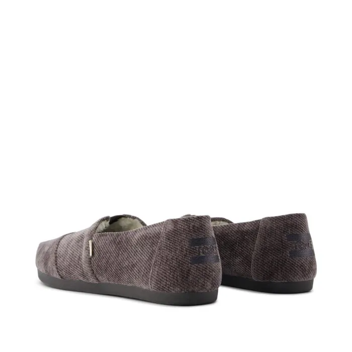 Toms TOMS Classics Alpargata Cloudbound Dark Grey Cozy Corduroy 8211 Women Toms TOMS Classics Alpargata Cloudbound Dark Grey Cozy Corduroy 8211 Women