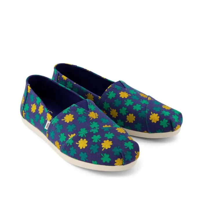 Toms TOMS Classics Alpargata Cloudbound Lucky Shimmer Clovers 8211 Women Toms TOMS Classics Alpargata Cloudbound Lucky Shimmer Clovers 8211 Women