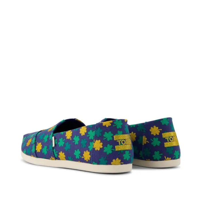 Toms TOMS Classics Alpargata Cloudbound Lucky Shimmer Clovers 8211 Women Toms TOMS Classics Alpargata Cloudbound Lucky Shimmer Clovers 8211 Women