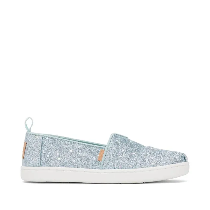 Toms TOMS Classics Alpargata Kids Shoe Cosmic Mint Glitter 8211 KidsWomen