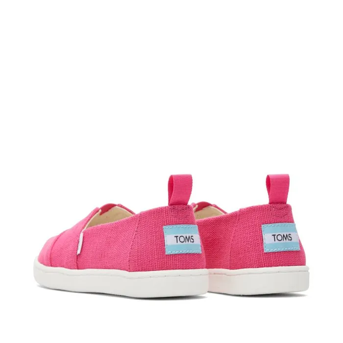 Toms TOMS Classics Alpargata Kids Shoe Pink Heritage Canvas 8211 KidsWomen Toms TOMS Classics Alpargata Kids Shoe Pink Heritage Canvas 8211 KidsWomen