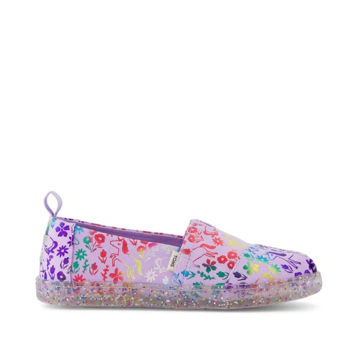 Toms TOMS Classics Alpargata Kids Shoe Rainbow Unicorns 8211 WomenKids