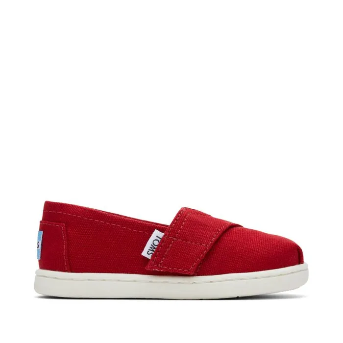 Toms TOMS Classics Alpargata Toddler Shoe Red Canvas 8211 WomenKids
