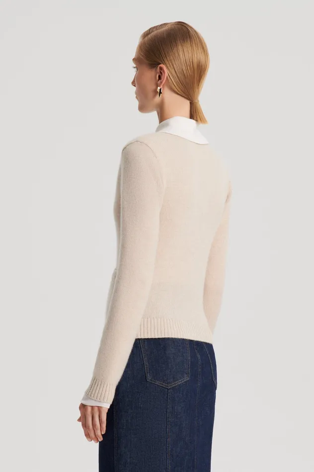 Tops CASHMERE V WHEAT Scanlan Theodore Women Tops CASHMERE V WHEAT Scanlan Theodore Women