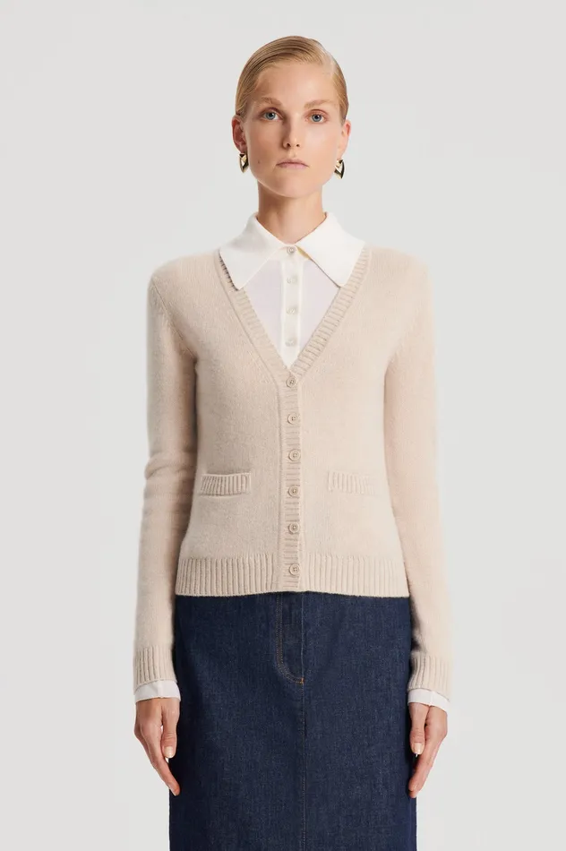 Tops CASHMERE V WHEAT Scanlan Theodore Women Tops CASHMERE V WHEAT Scanlan Theodore Women