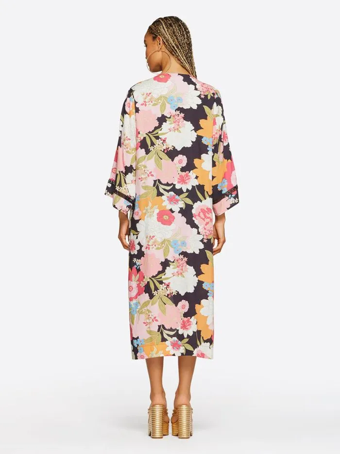 Tops Clothing Jessica Simpson Caelan Kimono In Blooms In The Bay