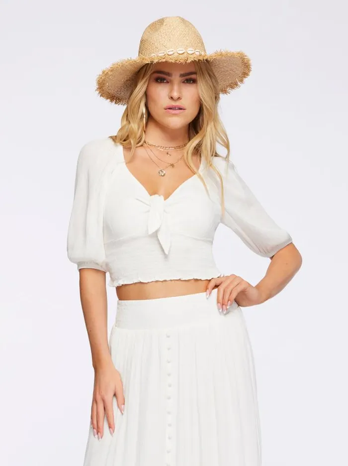 Tops Clothing Jessica Simpson Carey Top In Gardenia