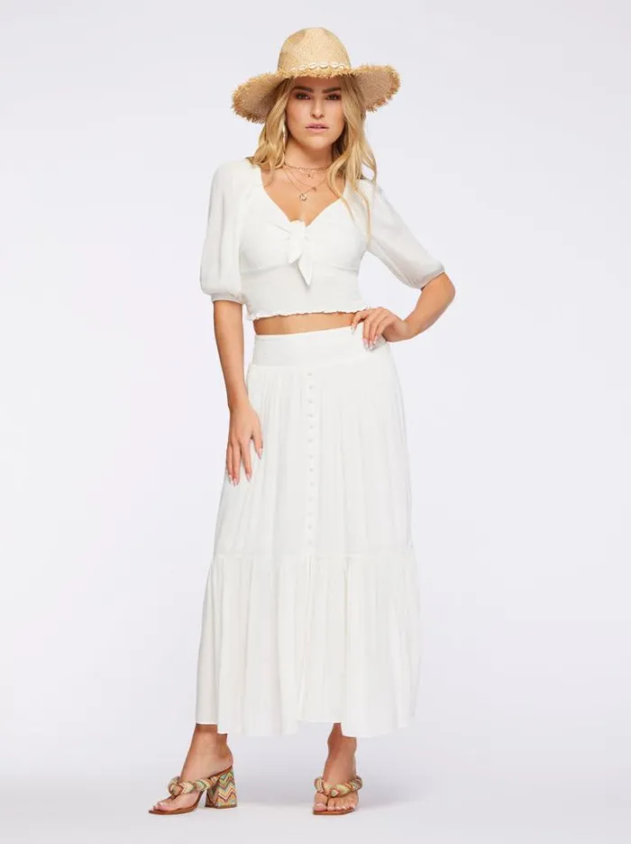 Tops Clothing Jessica Simpson Carey Top In Gardenia