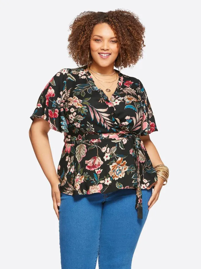 Tops Clothing Jessica Simpson Misha Top In Arcadian Blooms