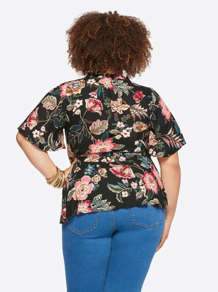 Tops Clothing Jessica Simpson Misha Top In Arcadian Blooms