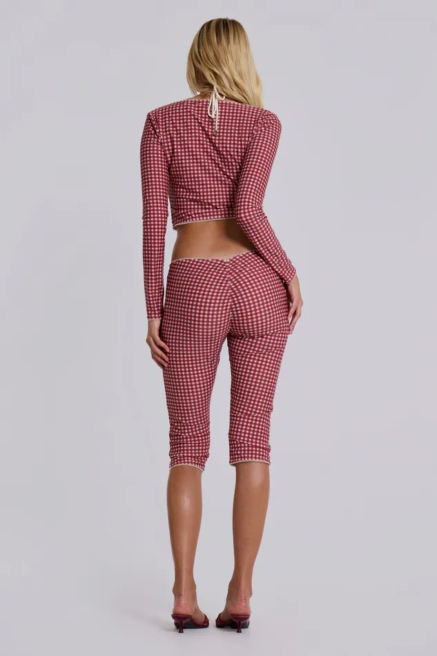 Tops Shop Freda Gingham Swim Cardigan Top 8211 Jaded London Women