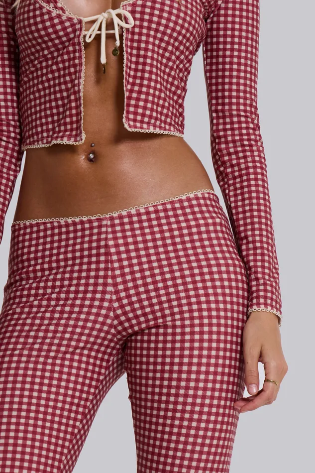 Tops Shop Freda Gingham Swim Cardigan Top 8211 Jaded London Women