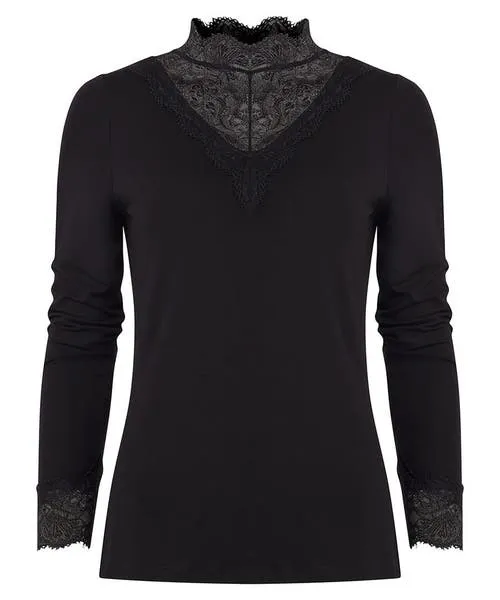 Tops Tunics and Blouses Apparel Darcie Lace High Neck Top Black Joebrowns Tops Tunics and Blouses Apparel Darcie Lace High Neck Top Black Joebrowns
