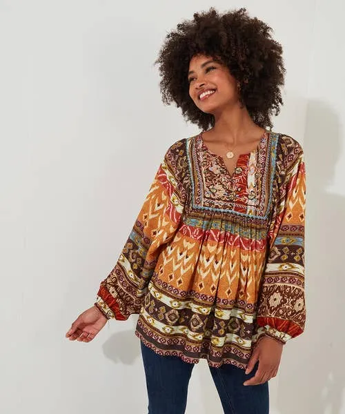 Tops Tunics and Blouses Beautiful Boho Blouse Burnt Orange Joebrowns Apparel Tops Tunics and Blouses Beautiful Boho Blouse Burnt Orange Joebrowns Apparel