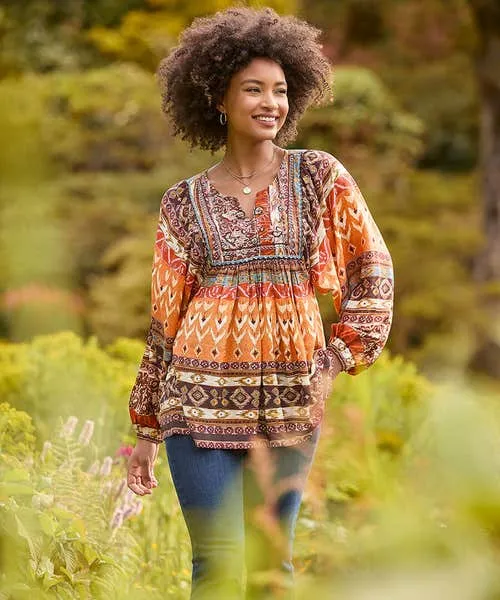 Tops Tunics and Blouses Beautiful Boho Blouse Burnt Orange Joebrowns Apparel Tops Tunics and Blouses Beautiful Boho Blouse Burnt Orange Joebrowns Apparel