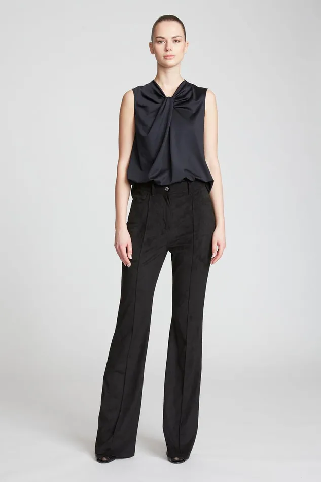 Tops Women Halston Mckinley Top In Luxe Jersey Black