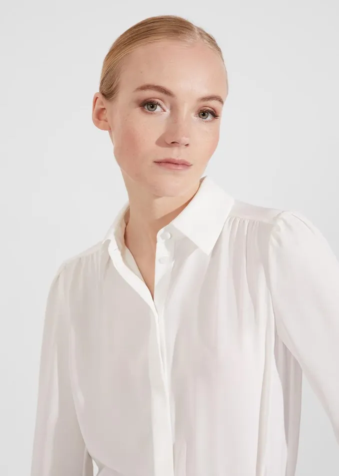 Tops Women HOBBS Caitlyn Shirt Ivory