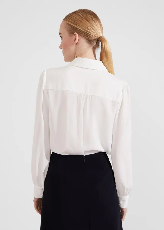 Tops Women HOBBS Caitlyn Shirt Ivory