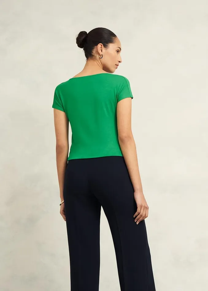 Tops Women HOBBS Cathy Cowl Neck Top Cilantro Green