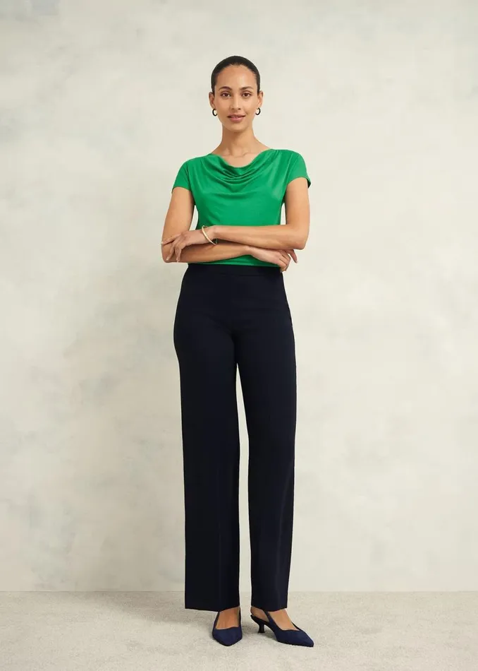 Tops Women HOBBS Cathy Cowl Neck Top Cilantro Green