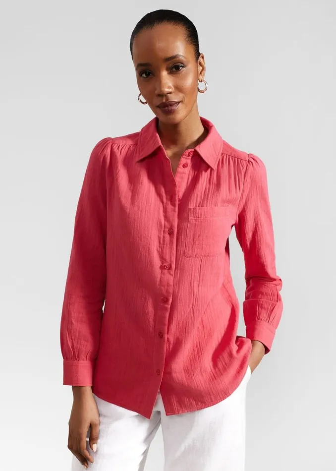 Tops Women HOBBS Jamie Shirt Wild Berry Pink