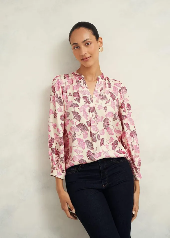 Tops Women HOBBS Rachael Blouse Cream Multi