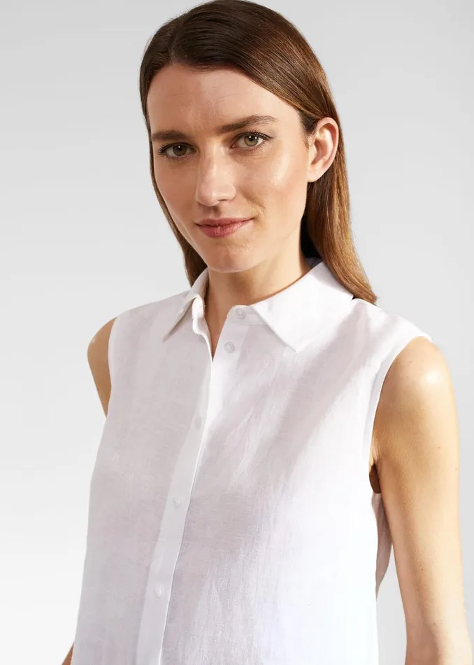 Tops Women HOBBS Salem Linen Top White