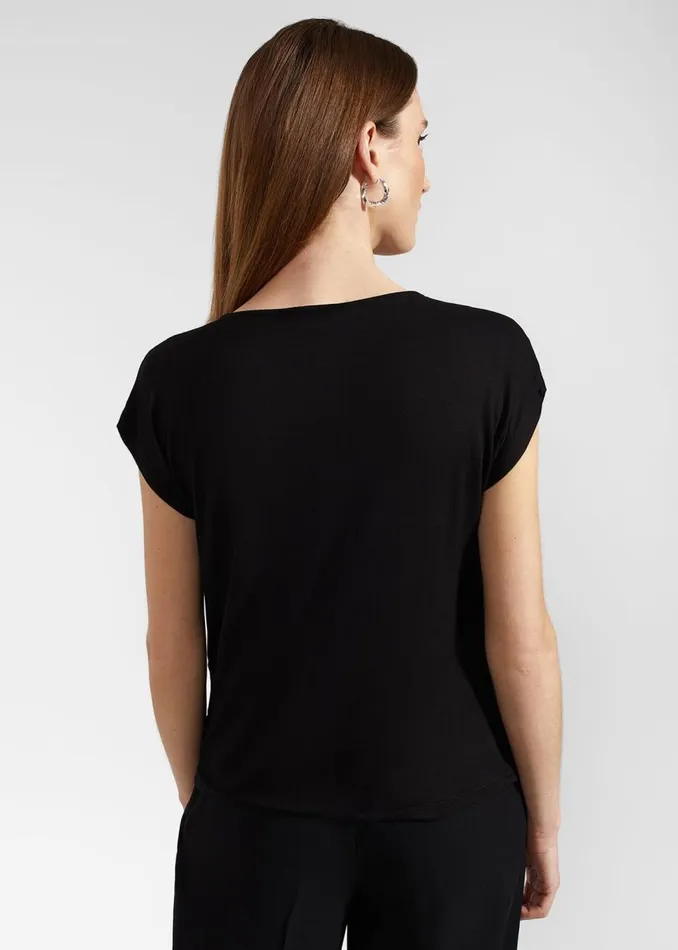 Tops Women HOBBS Sylvie Satin Front Top Hobbs Black