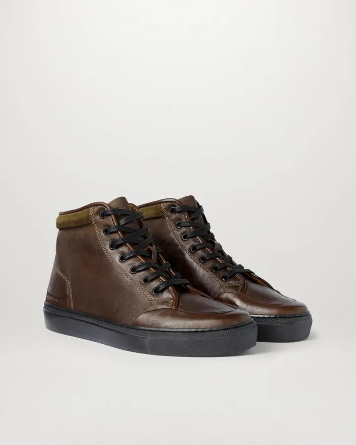 Trainers Men Belstaff Rally High Top Trainers Khaki Trainers Men Belstaff Rally High Top Trainers Khaki