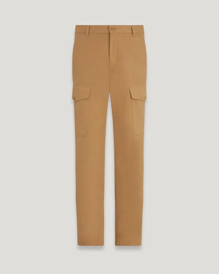 Trousers Men Belstaff Dispatch Cargo Trousers Glaze Yellow