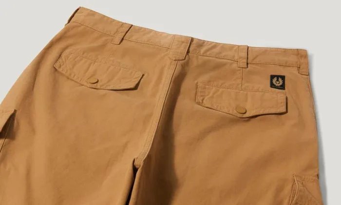 Trousers Men Belstaff Dispatch Cargo Trousers Glaze Yellow