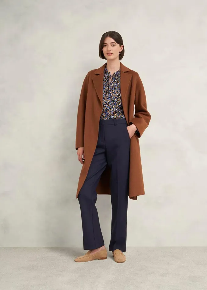 Trousers Women HOBBS Gerrie Straight Trousers Navy