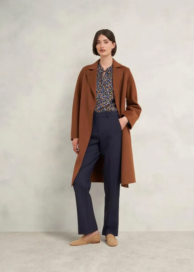 Trousers Women HOBBS Gerrie Straight Trousers Navy