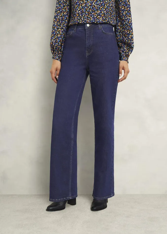 Trousers Women HOBBS Hadden Wide Jeans Indigo