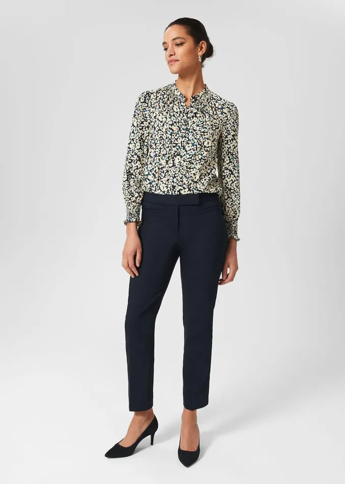 Trousers Women HOBBS Petite Annie Trousers Navy