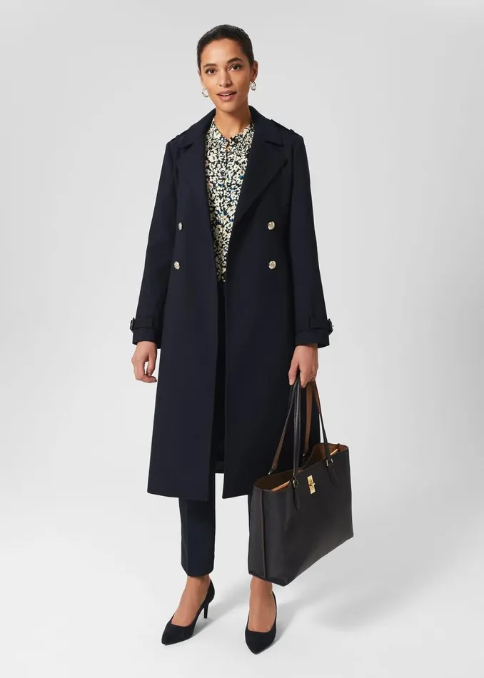 Trousers Women HOBBS Petite Annie Trousers Navy