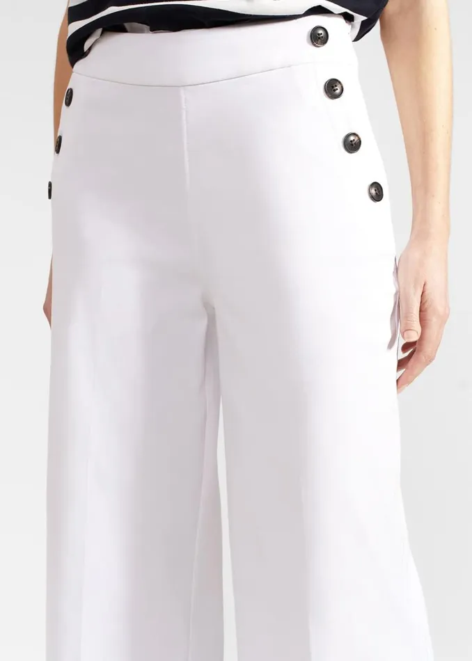 Trousers Women HOBBS Simone Crop Trousers White