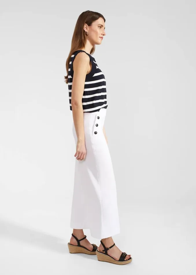 Trousers Women HOBBS Simone Crop Trousers White