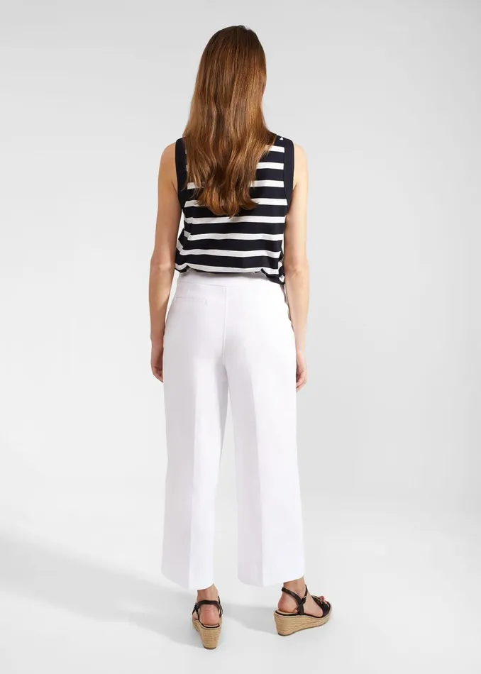 Trousers Women HOBBS Simone Crop Trousers White