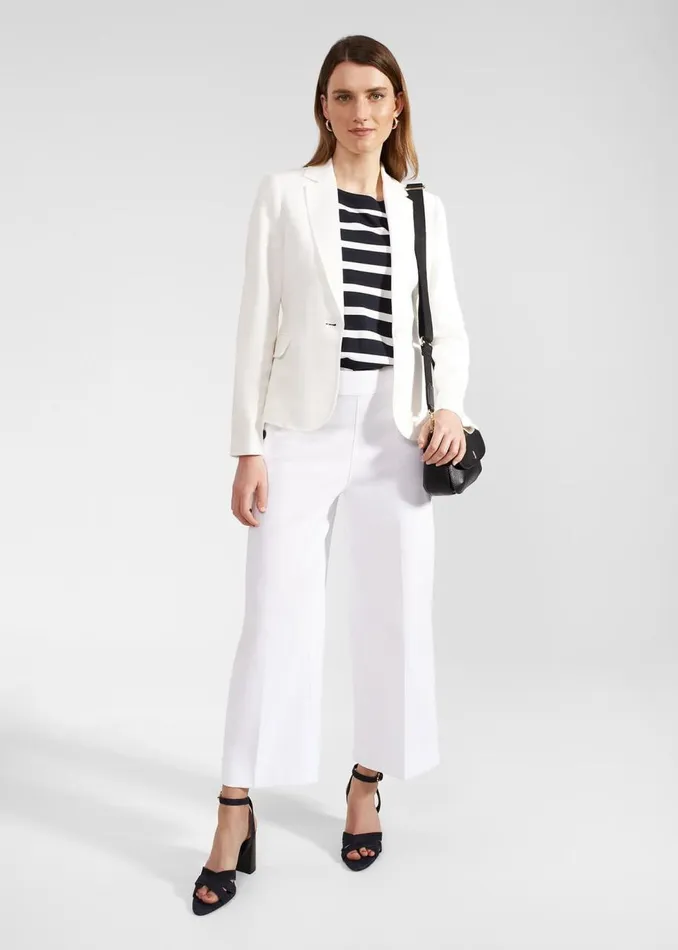 Trousers Women HOBBS Simone Crop Trousers White