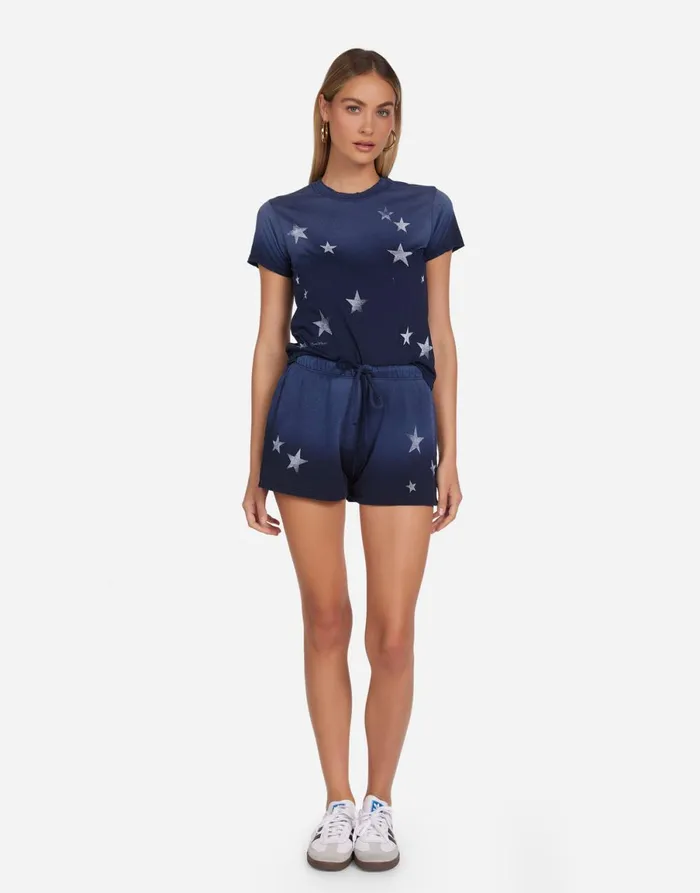 Ursula Vintage Stars Navy Ombre Women039s Lauren Moshi Short Sleeve